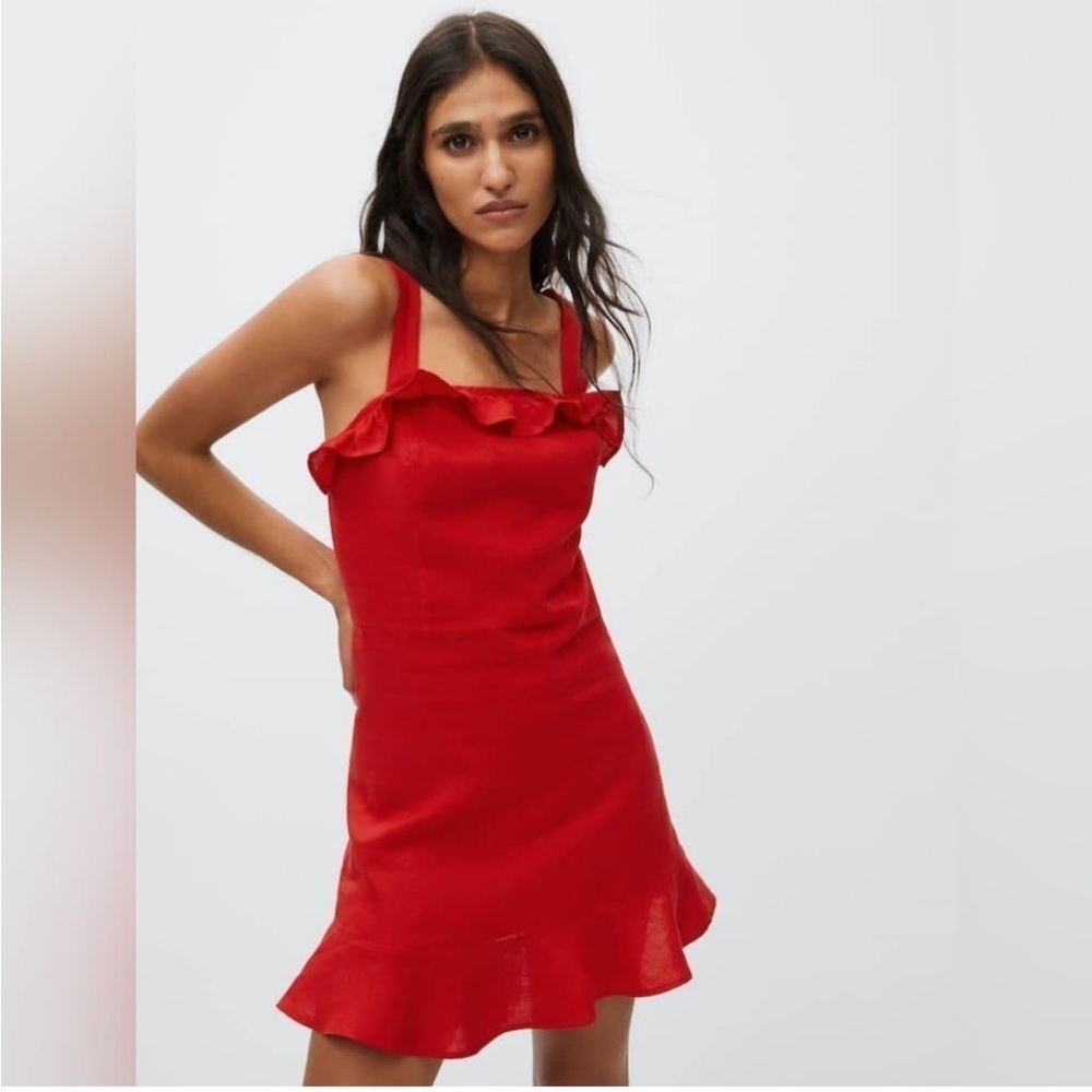 NWT Mango Mini 100% linen dress in Medium